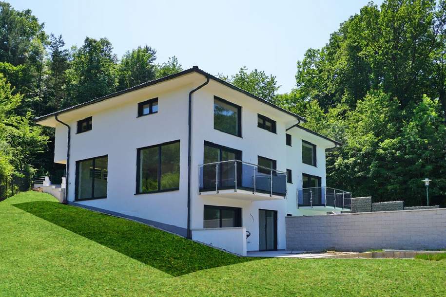 Erstbezug: Schlüsselfertige Doppelhaushälfte mit Pool an der Wiener Stadtgrenze, Haus-kauf, 890.000,€, 2384 Mödling