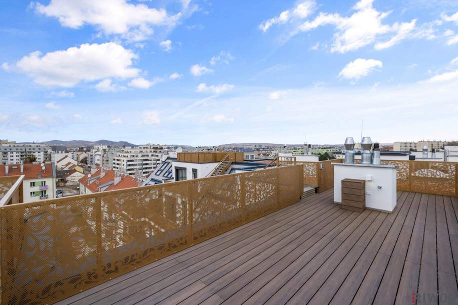 Erstbezug mit Dachterrasse *** 2-Zimmer im Dachgeschoss *** Nähe U1 Kagraner Platz, Wohnung-kauf, 569.000,€, 1220 Wien 22., Donaustadt