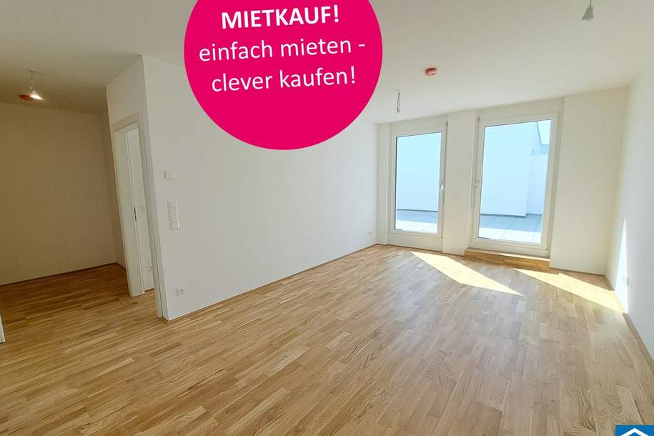 Wohnen und Investieren: Mietwohnungen mit Kaufoption in idyllischer Stammersdorfer Lage, Wohnung-miete, 849,00,€, 1210 Wien 21., Floridsdorf