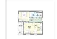 Gemütliche 2-Zimmer-Wohnung mit Balkon &amp; Loggia - Erstbezug