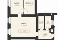 Charmante 3-Zimmer-Altbauwohnung mit Klimaanlage im 3. Bezirk