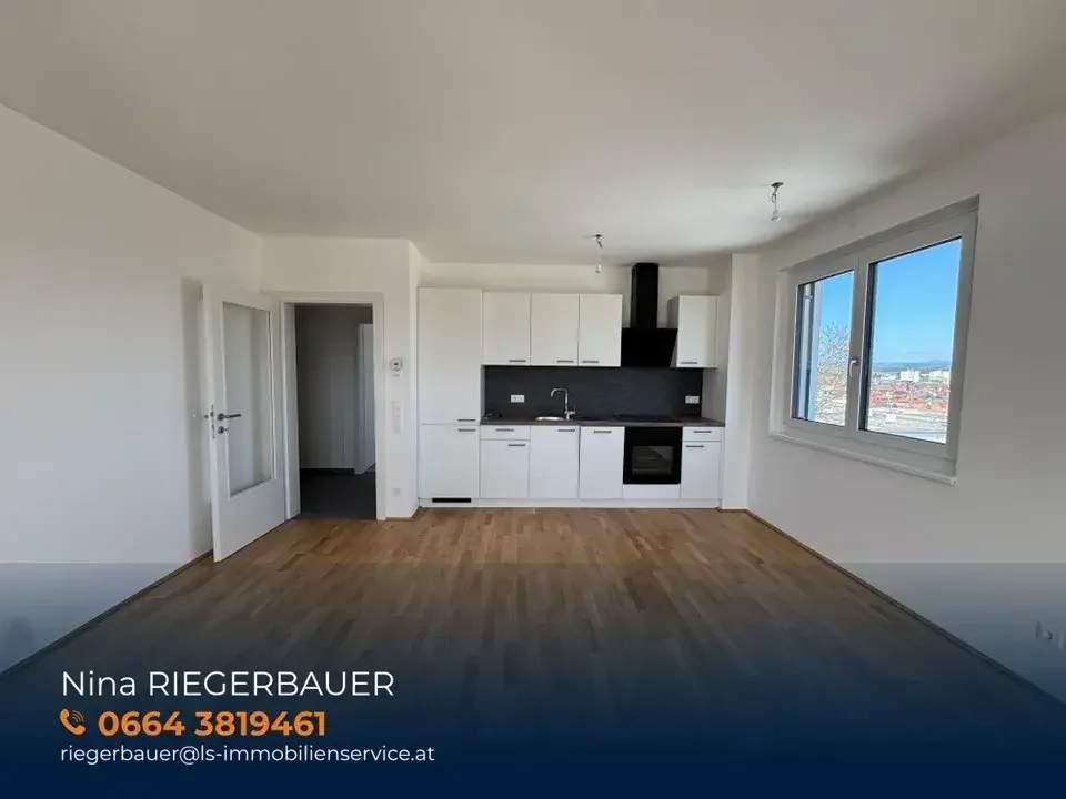 4-Zimmer Wohnung mit hochwertiger Ausstattung und großzügiger Loggia mit Blick über Oberwart!