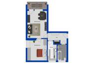 Gut geschnittene 2-Zimmer-Eigentumswohnung mit Süd-Loggia und Einzelgarage in sonniger Lage von Bad Ischl/Reiterndorf