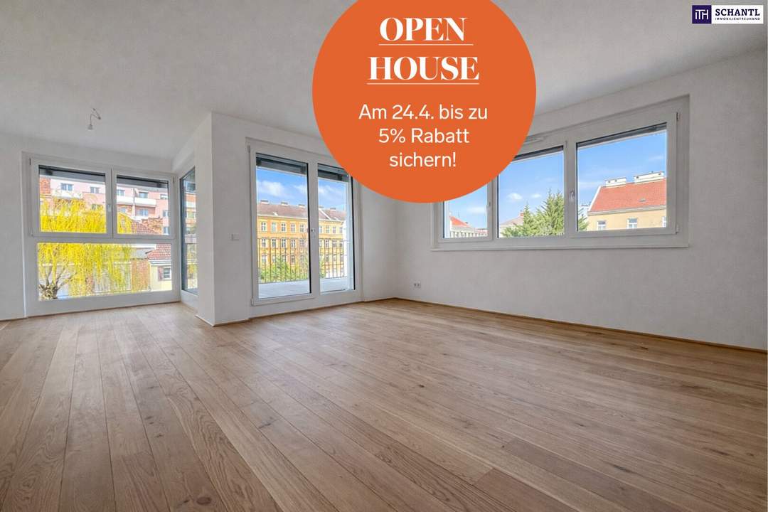 OPEN HOUSE 24.4.! Bis zu -5% Rabatt sichern! Einziehen &amp; wohlfühlen! Exklusive 4-Zimmer-Dachgeschoßwohnung im Zentrum Schwechats - nachhaltig, hochwertig &amp; unwiderstehlich!
