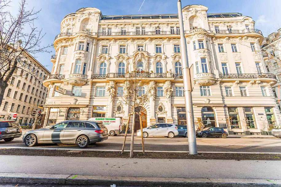 Exklusives Altbaubüro mit effizientem Grundriss direkt beim Naschmarkt zu mieten, Gewerbeobjekt-miete, 2.777,44,€, 1060 Wien 6., Mariahilf