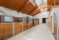 Exklusives Pferdeanwesen nahe Wien – Villa, Reitviereck mit Flutlichtanlage, eingezäunte Koppeln, zweites Wohnhaus und über 25.000 m² Eigengrund