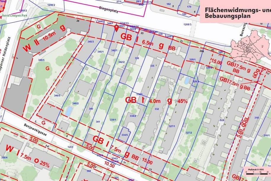 Bau von Wohnungen am Siegesplatz, Grund und Boden-kauf, 1.587.200,€, 1220 Wien 22., Donaustadt