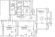 GÜNSTIGE SCHÖNE, SONNIGE UND RUHIGE 3-ZIMMER-WOHNUNG IM 2. OG MIT EIGENEM GARTENANTEIL UND PARKPLATZ
