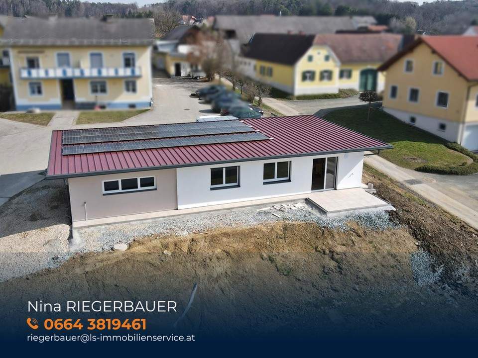 Moderner Bungalow in Massivbauweise – Nachhaltig, kompakt und zukunftssicher wohnen