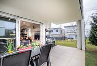 VIKTRING: Exklusive Gartenwohnung mit 2 TG-Parkplätzen inkl. Möblierung