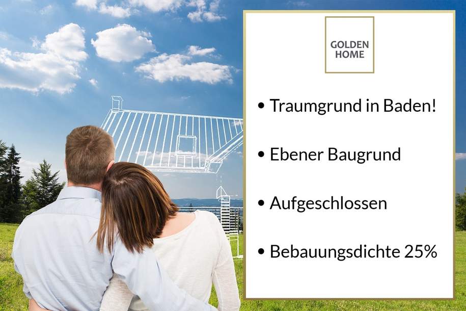 Traumgrund in Toplage!, Grund und Boden-kauf, 750.000,€, 2500 Baden