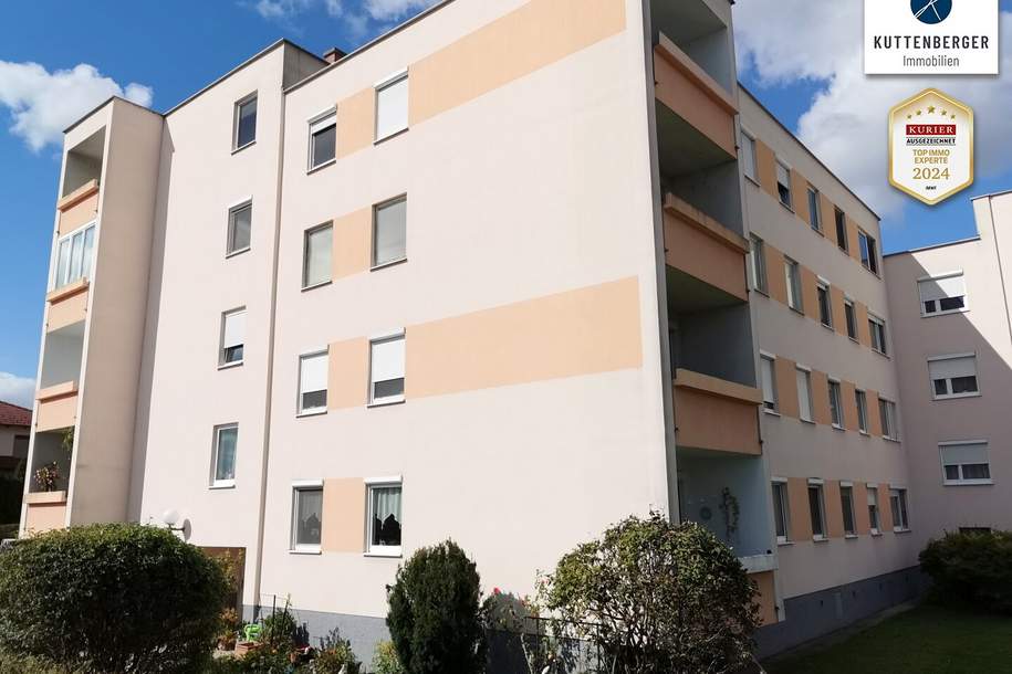 3-Zimmer mit Loggia und Pkw-Stellplatz, Wohnung-kauf, 185.000,€, 2100 Korneuburg