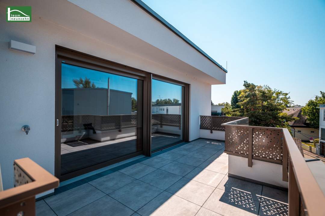 KAISERWASSER COLLECTION | Traumhaftes DG mit zwei Terrassen und Klima | Kaiserwasser vorm Haus