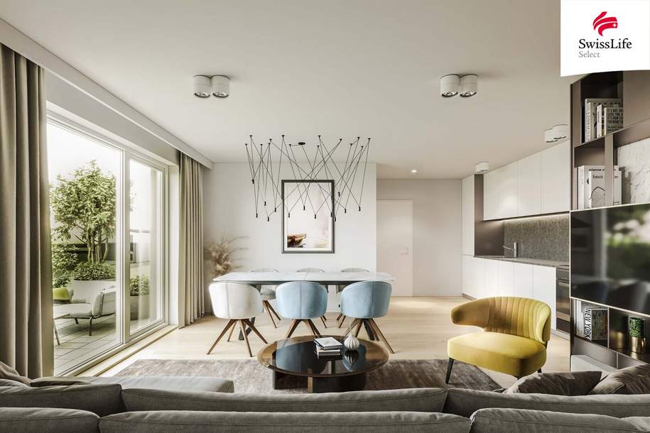SkyGarden Family – Leben über den Dächern“ Großzügig, grün &amp; nachhaltig gedacht, Wohnung-kauf, 1.095.000,€, 1070 Wien 7., Neubau