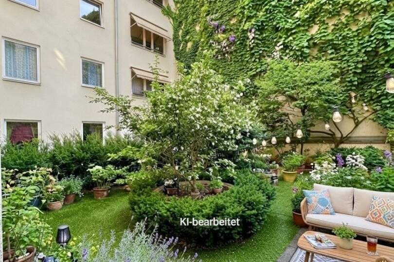 4-Zimmer Garten Apartment mit ruhiger Innenhofterrasse | teilweise möbliert, Wohnung-miete, 2.746,34,€, 1080 Wien 8., Josefstadt