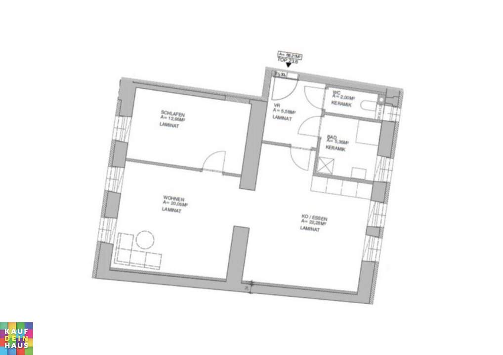 2 1/2 Zimmerwohnung - Unbefristeter Mietvertrag