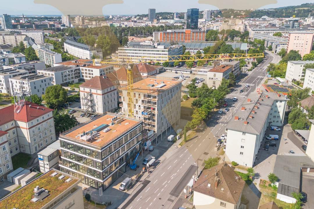 Einzigartige Neubau Büro-/ Praxisflächen im Bauprojekt "Med Cube Linz Mitte" zu vermieten!