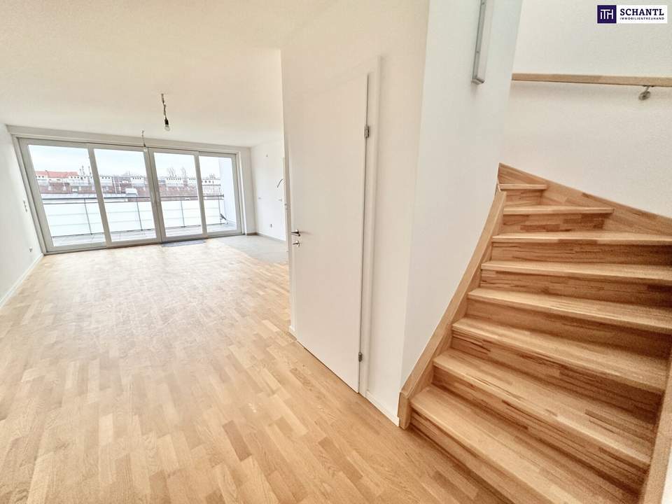 ERSTBEZUG! Dachgeschoss-Highlight beim AKH ++ Luxus Maisonette mit spektakulärer Aussicht ++ 2 Freiflächen ++ Edle Ausstattung ++ Klimaanlage ++ Fußbodenheizung
