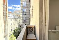Charmante Drei-Zimmer-Wohnung mit Balkon nächst Albertina