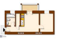 Helle, ruhige 2-Zimmer-Wohnung mit Balkon in zentraler Stadtlage