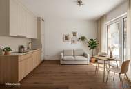 ERSTBEZUG nach Errichtung | 2 Zimmer-Gartenwohnung | südseitig | ruhiger Innenhof | Luftwärmepumpe | optionaler Tiefgaragenplatz