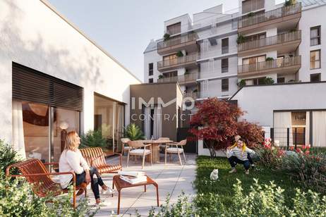 Exklusives Haus im Innenhof - 3 Zimmer mit Eigengarten - Erstbezug, Wohnung-kauf, 172.100,€, 1220 Wien 22., Donaustadt