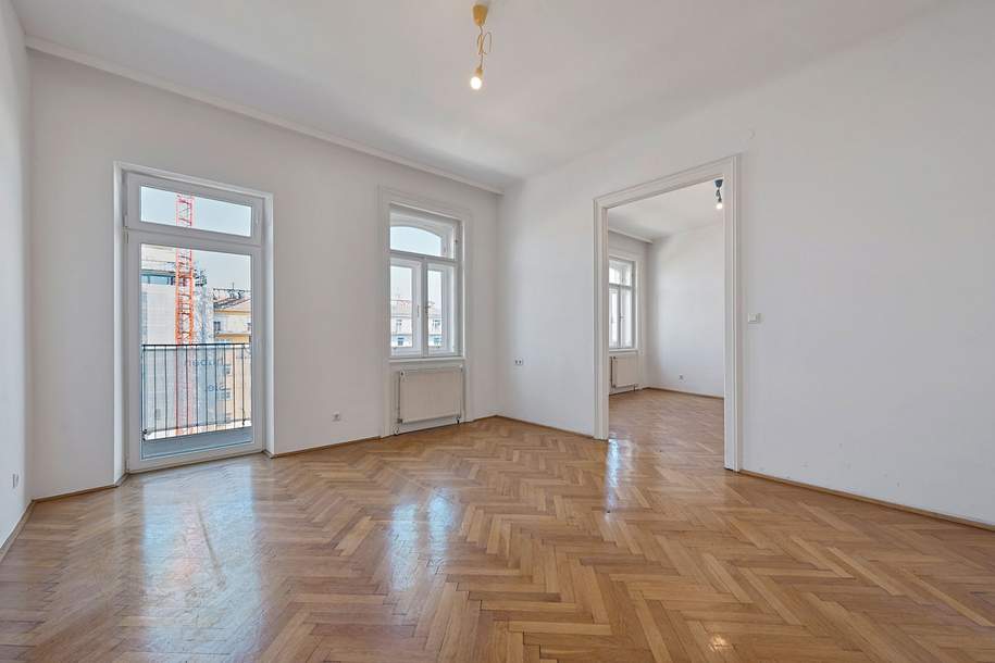 Helle 2 Zimmerwohnung mit Balkon im 4. OG und Nordwest-Ausrichtung, Wohnung-kauf, 399.000,€, 1050 Wien 5., Margareten