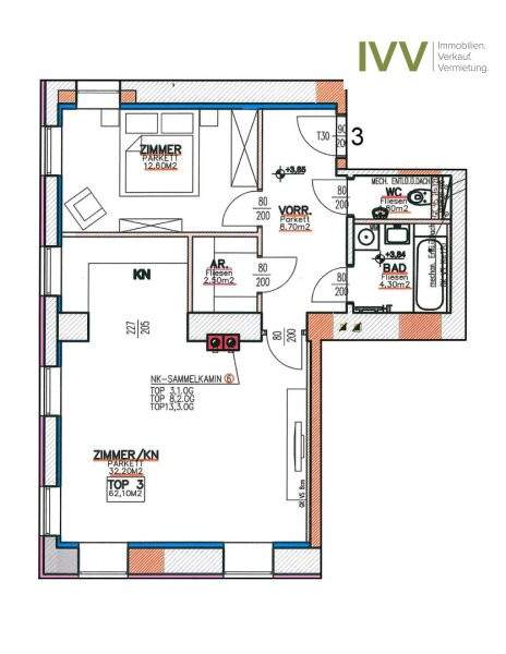 Zweizimmerwohnung im Zentrum Simmerings! Krausegasse 8 - Top 3