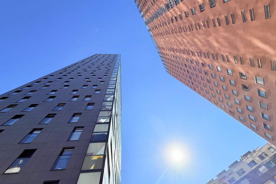 „Wohnung mit Parkplatz und Concierge" im 11. Stock mit Loggia um € 1.300, Wohnung-miete, 1.300,00,€, 1100 Wien 10., Favoriten