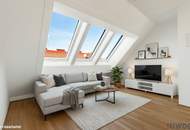 ERSTBEZUG mit DACHTERRASSE | DG-Maisonette Nähe Alte Donau | Traumhafter Fernblick | Teils hofseitig | Fernwärme | TG-Stellplatz optional | Ideal für Anleger oder Eigennutzer | Nachhaltiges Projekt