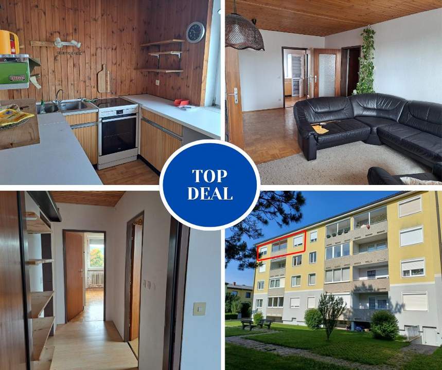 TOP DEAL: Helle 4-Zimmer-Wohnung mit Loggia in ruhiger Lage am Weberspitz