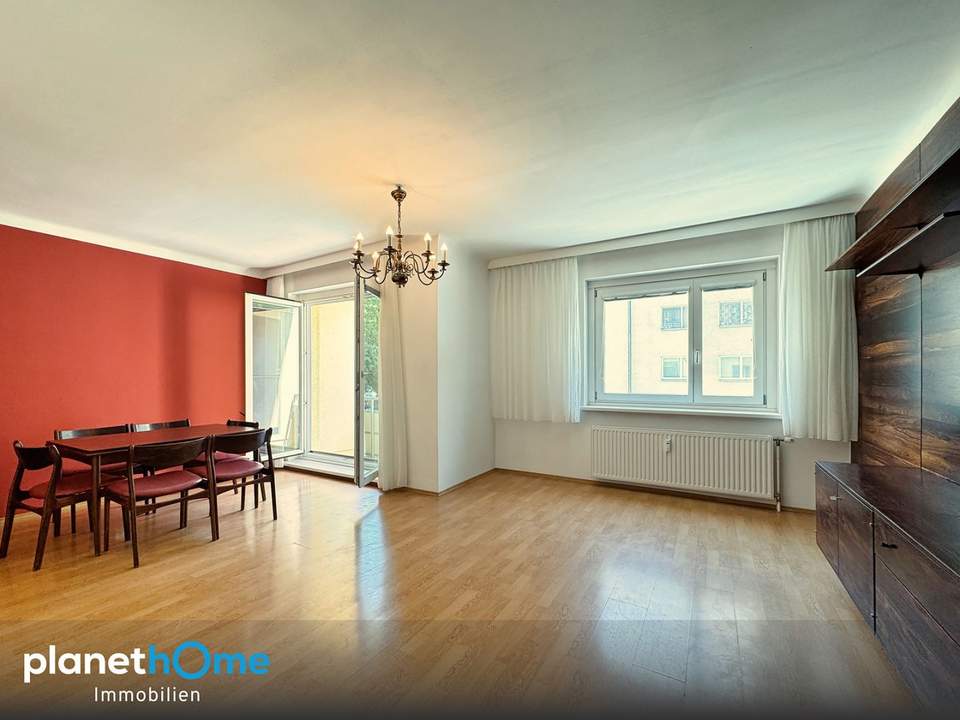 Gepflegte 3-Zimmer-Wohnung in Innenhoflage mit Loggia & U1-Nähe