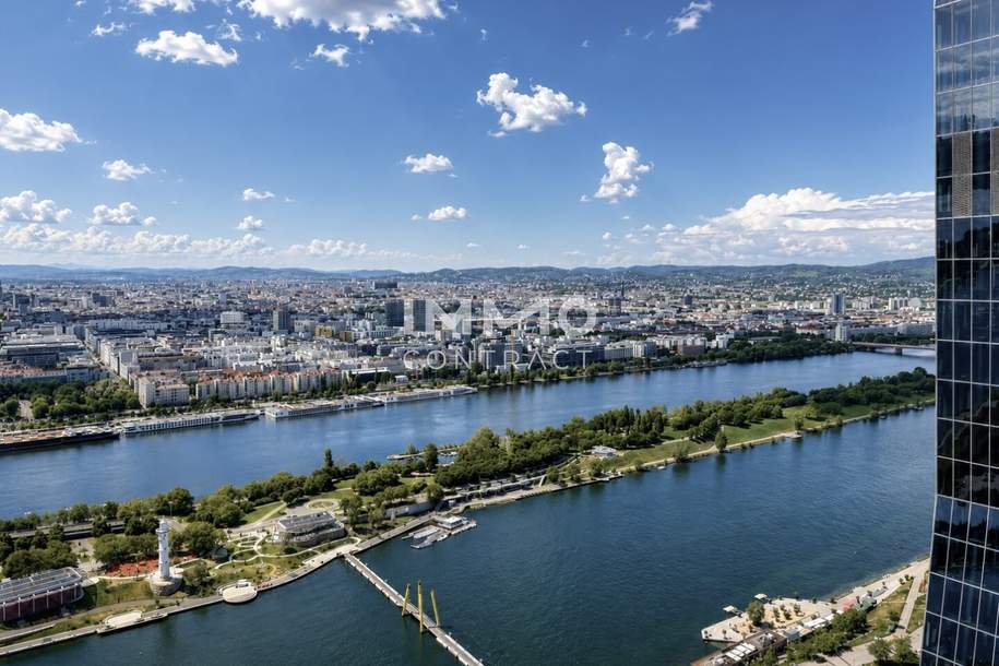 City-Studio im DC Tower 2 mit 10 m² Loggia und Fernblick, Wohnung-miete, 1.100,00,€, 1220 Wien 22., Donaustadt