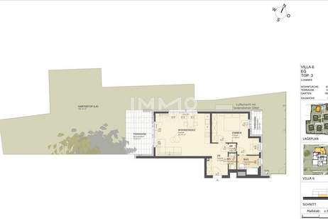 KREMSER WOHNDOMIZIL2Zi- 64qm- Gartenwohnung, 2Terrassen, Lift, Tiefgarage, in beliebter Grünruhelage, Wohnung-kauf, 265.000,€, 3500 Krems an der Donau(Stadt)