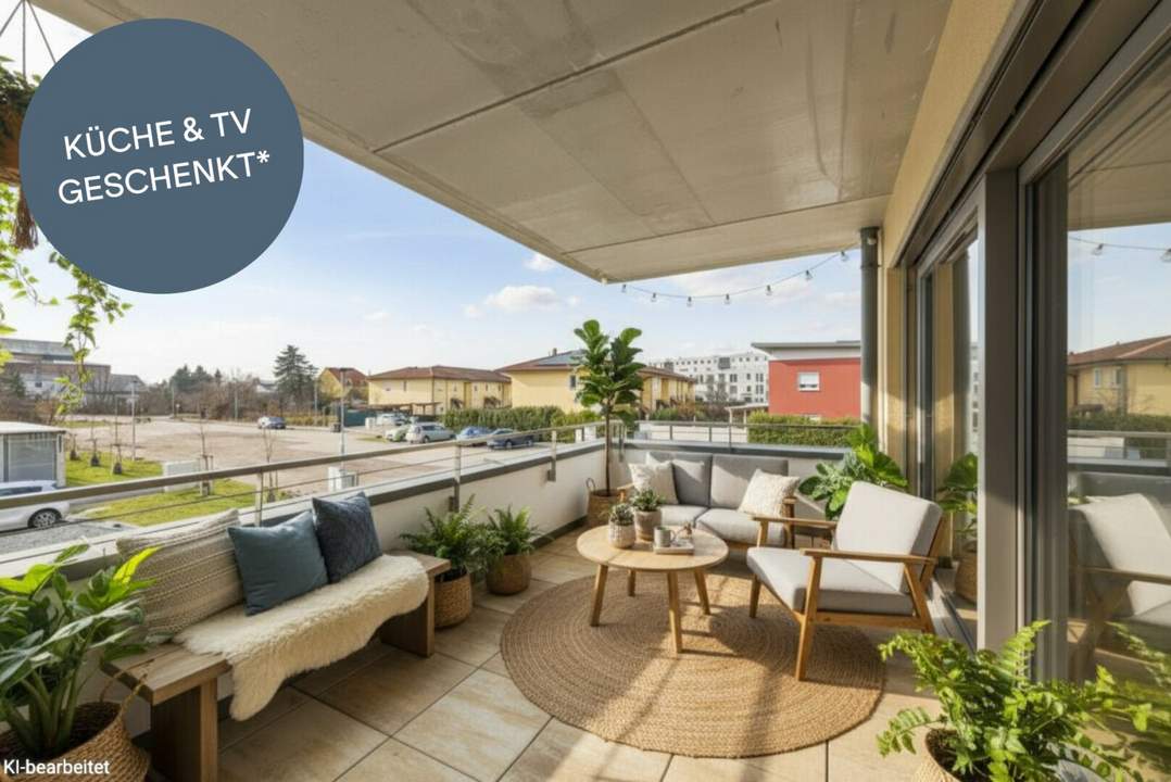 PROVISIONSFREI! Wunderschöne 2-Zimmer-Wohnung mit überdachter Loggia | Erstbezug im Bella Vita