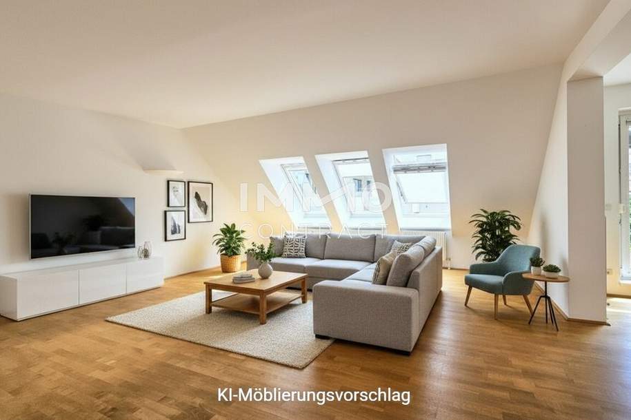 Exklusiv, hell, geräumig, ruhig - 143 m² Dachterrassenjuwel mit Tiefgarage, Wohnung-kauf, 792.000,€, 1140 Wien 14., Penzing