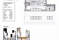 Helle DG-Maisonette mit großer Terrasse beim Naschmarkt mit Garagenplatz im Haus