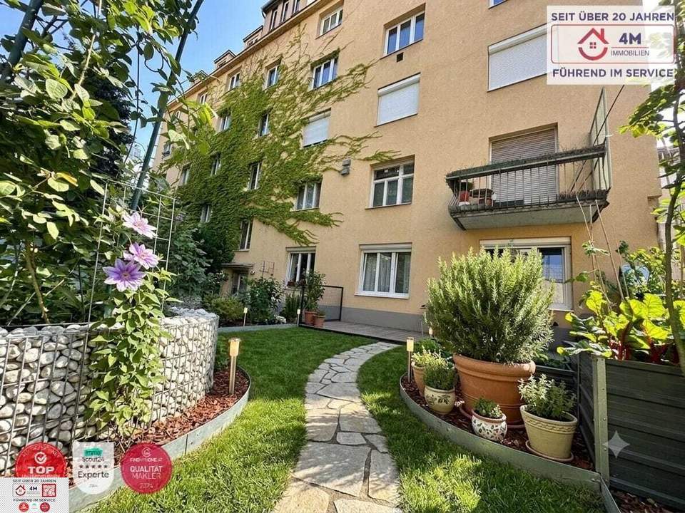 Ruhige Wohlfühloase nahe AKH (73m²): Saniert, PKW-Stellplatz, Fußbodenheizung & Grüner Innenhof!