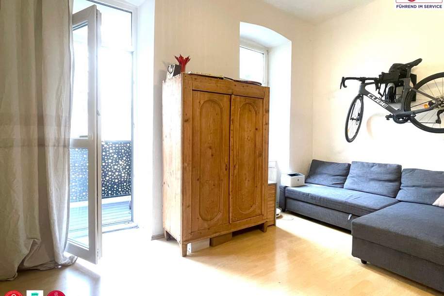 Charmante 36 m² Wohnung, 12. Bezirk in Ruhelage mit Balkon, Wohnung-kauf, 219.500,€, 1120 Wien 12., Meidling