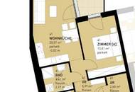 || 2-Zimmer Wohnung mit Terrasse &amp; extra Eigengarten im Erdgeschoss || Nahe Innerer Stadt || Erstbezug ||