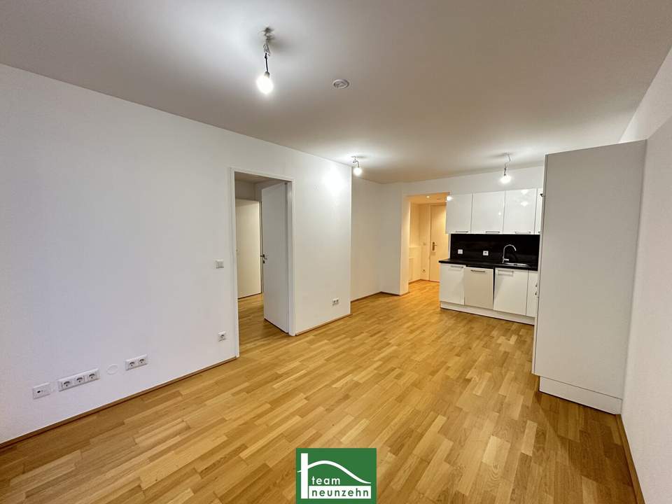 Moderne 2-Zimmer-Wohnung mit Balkon in zentraler Lage bei FAC-Platz, nur wenige Minuten von der S-Bahnstation Jedlersdorf entfernt – Verfügbar ab Juli!