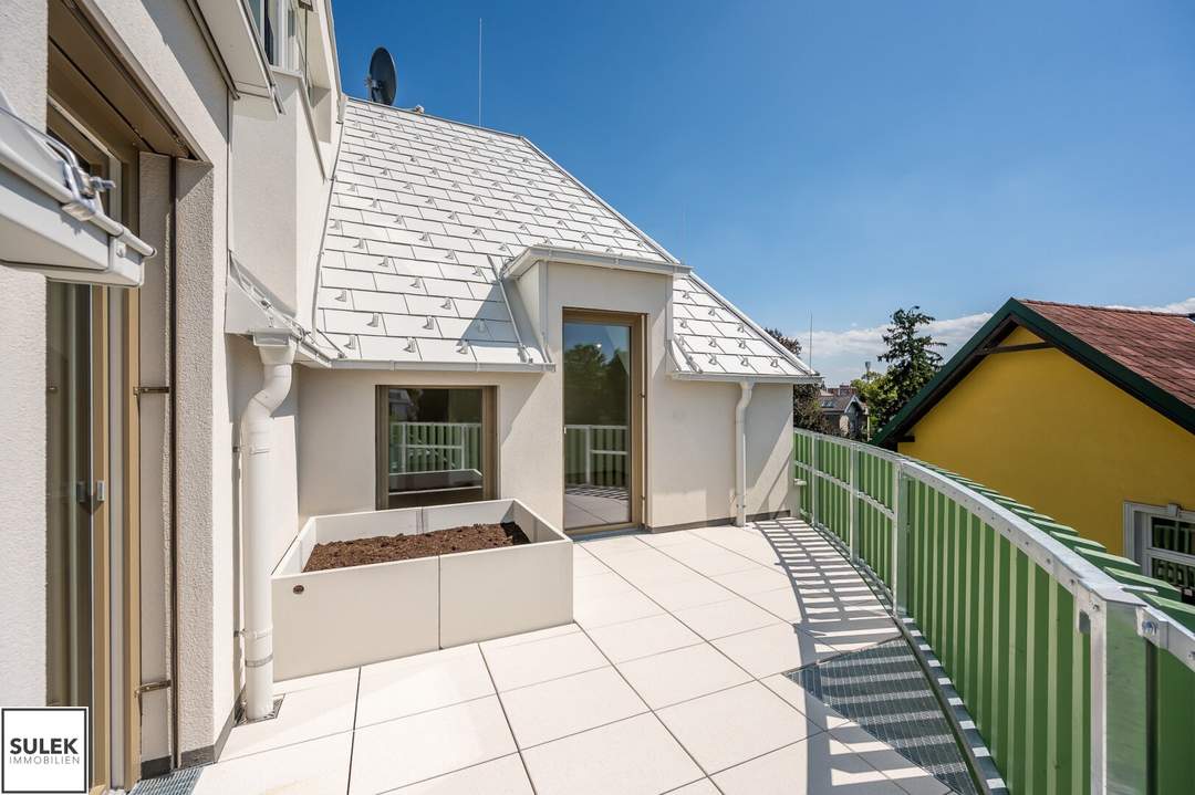 Sonnige 3-Zimmer-Dachgeschosswohnung mit großzügigem Balkon - Erstbezug im Rondelle XIV - Top 13