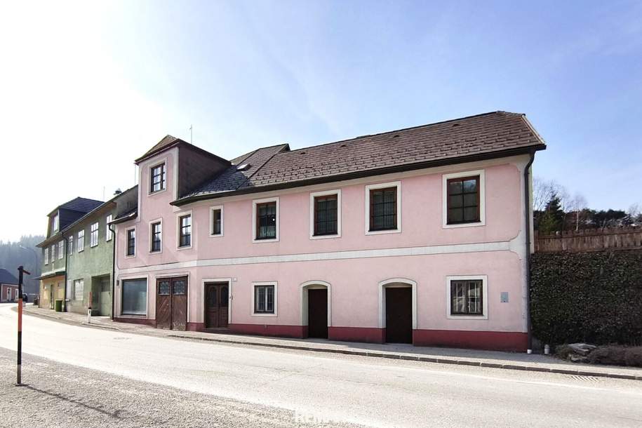 Mehrfamilienhaus mit 3 Wohneinheiten & Keller – zentral in Schönbach im Waldviertel, Haus-kauf, 89.000,€, 3633 Zwettl