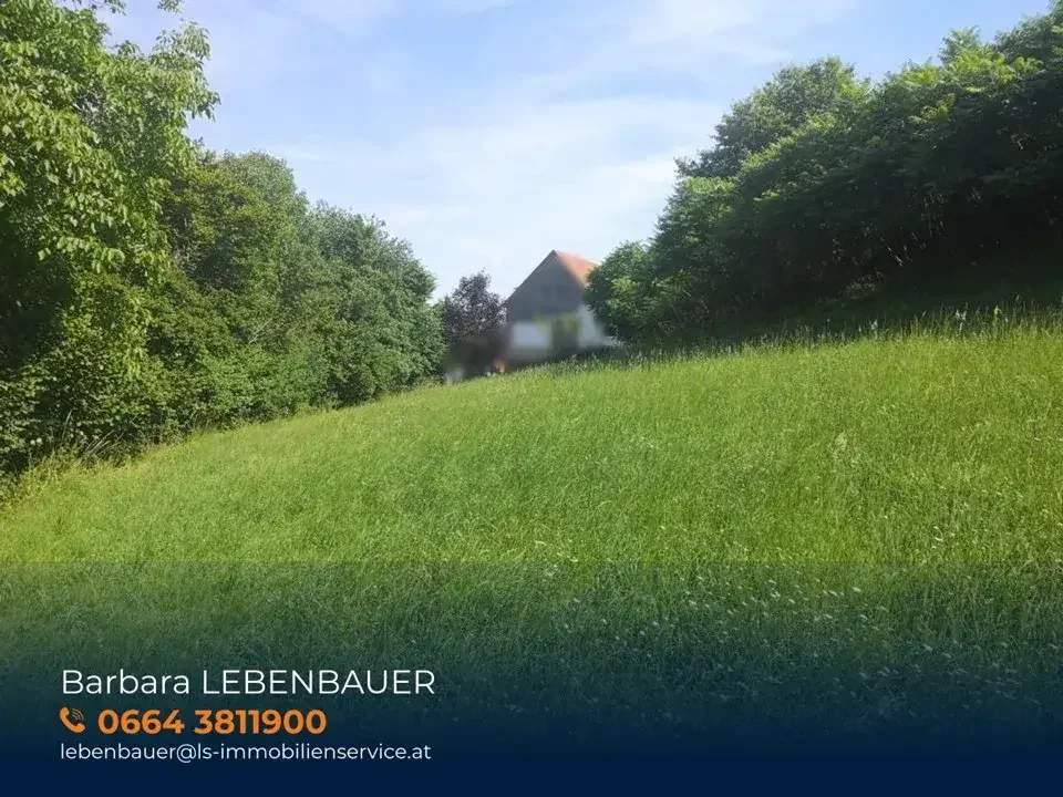 Sonniges Baugrundstück mit Aussicht im Naturpark Pöllauer Tal - nahe Hartberg