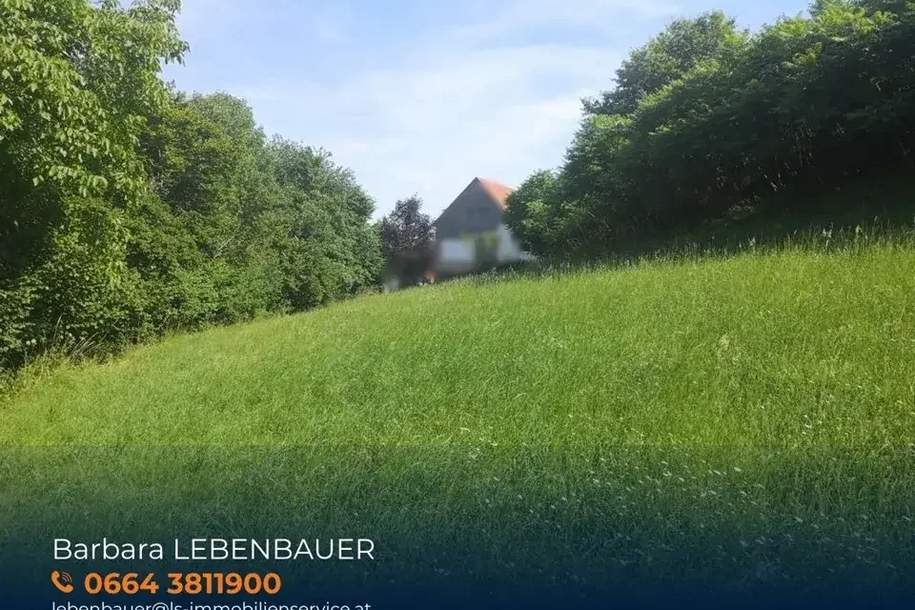 Sonniges Baugrundstück mit Aussicht im Naturpark Pöllauer Tal - nahe Hartberg, Grund und Boden-kauf, 49.900,€, 8225 Hartberg-Fürstenfeld