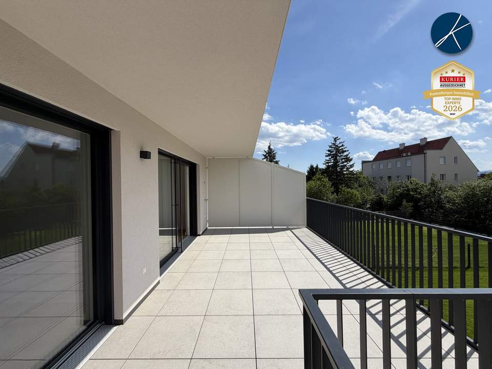 2-Zimmer Wohnung mit 25m² Balkon (Top 6) - Erstbezug!