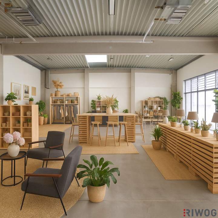 Moderne Halle mit ca. 300m² &amp; Holzriegelfassade | Werkstatt, Lager oder Verkauf möglich | Repräsentativer Firmensitz im innovativen Gewerbepark!