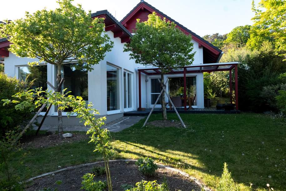 Modernes Einfamilienhaus mit separatem Home-Office in Grünlage – rund 30 Minuten südlich von Wien, Haus-legalform.mietkauf, 645.000,€, 2753 Wiener Neustadt(Land)
