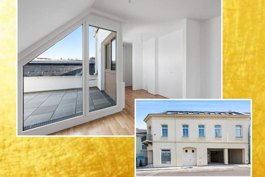 Wohnen in Verbundenheit - Charakterwohnung mit uneinsehbarer Dachterrasse - provisonsfrei, inkl. 2 TG Plätze, Wohnung-kauf, 546.835,€, 2540 Baden
