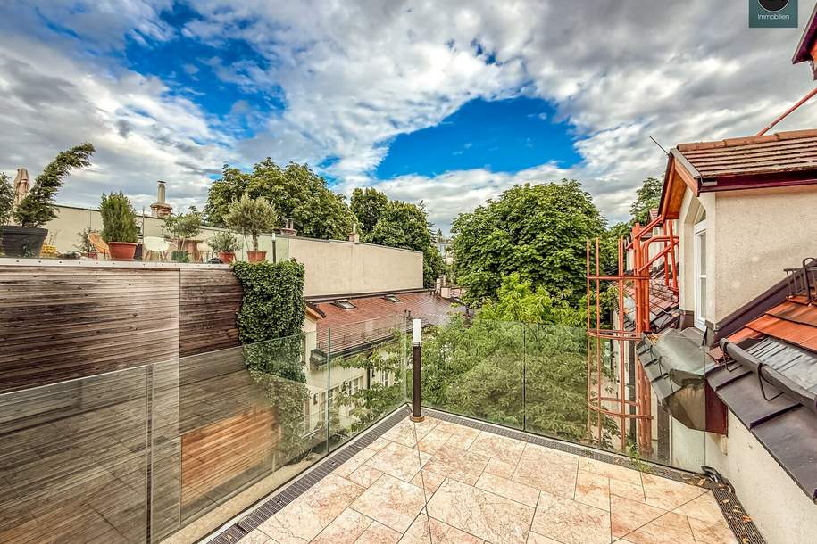 Provisionsfrei: Exklusives Maisonette - Apartment mit Loggia und Terrasse beim Beethoven Museum und Pfarrplatz! Garagen verfügbar!, Wohnung-miete, 3.241,74,€, 1190 Wien 19., Döbling